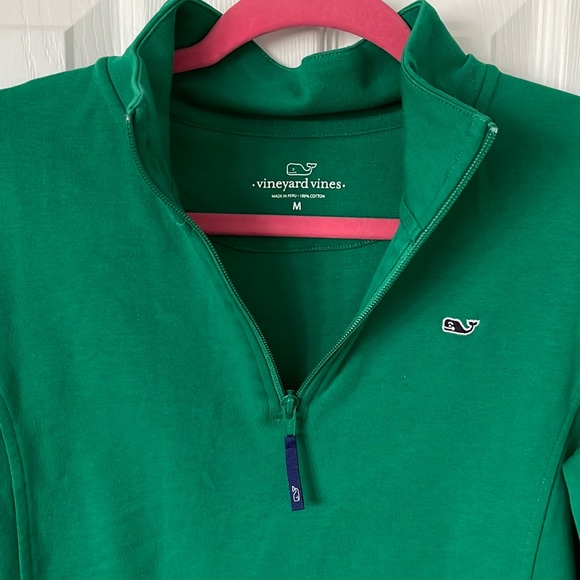 Vineyard Vines Women’s Green 3/4 Zip - Medium - Picture 2 of 4